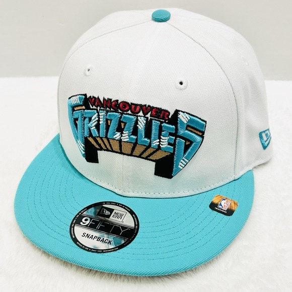 New Era Vancouver Grizzlies Word 2-Tone 9FIFTY Snapback Hat Cap Adjustable White - Picture 3 of 6